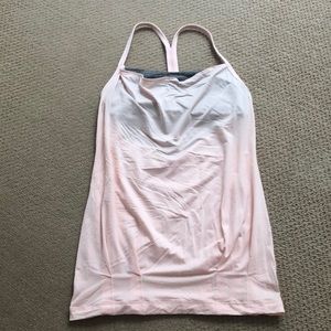 Lululemon strappy built in bra top size 6